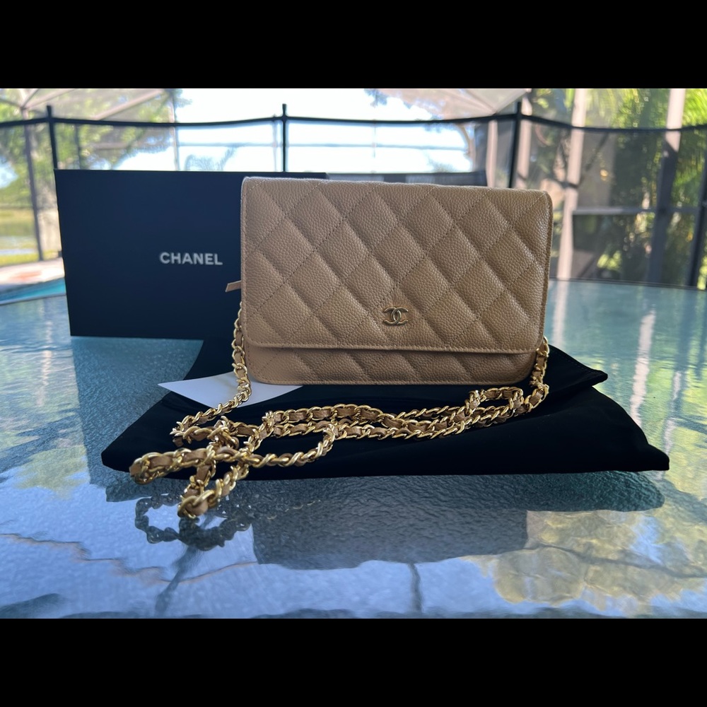 Beige Crossbody Purse